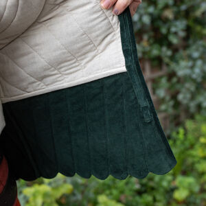 Gambison court en velours matelassé "Maître d'armes"