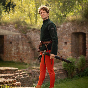 Gambison court en velours matelassé "Maître d'armes"