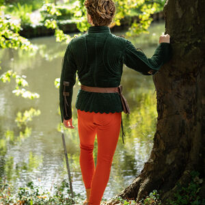 Gambison court en velours matelassé "Maître d'armes"