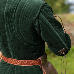 Gambison court en velours matelassé "Maître d'armes"