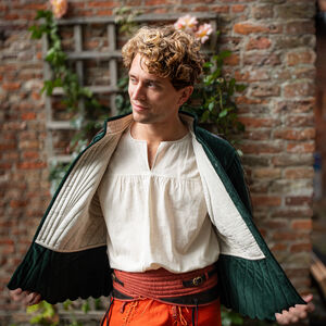 Gambison court en velours matelassé "Maître d'armes"