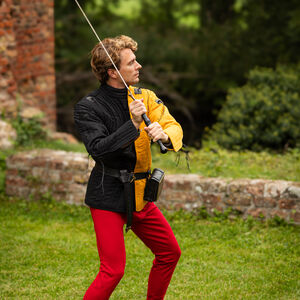 Gambison en lin bicolore pour l'escrime SCA AMHE "Mercenaire" veste rembourrée