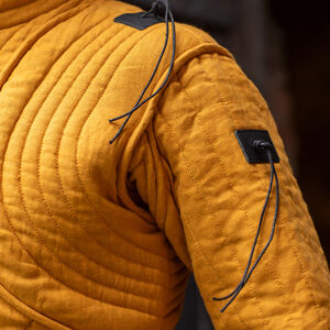 Gambison en lin bicolore pour l'escrime SCA AMHE "Mercenaire" veste rembourrée