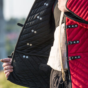 Gambison Sous-Armure Rembourré en Suède Noir « Le Loup Noir »