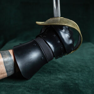 Gantelets AMHE en plastique à cinq doigts "Prince Noir" gant articulé