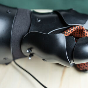 Gantelets AMHE en plastique à cinq doigts "Prince Noir" gant articulé