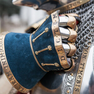 Gantelets articulés hourglass « Garde du Roi» avec extérieur en cuir d'ArmStreet