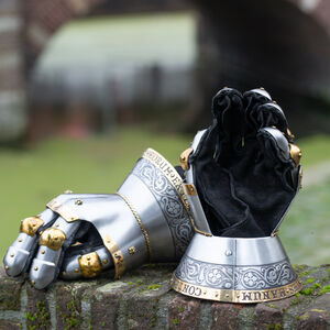 Gantelets articulés en acier trempé hourglass GN «Garde du Roi»