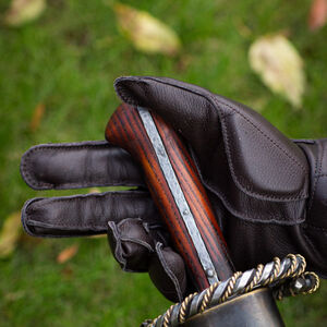 Gants d'escrime en cuir rembourrés « Chien de Guerre »