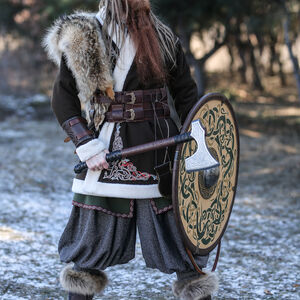 Hache Viking de GN en Mousse aux Loups et à l'Entrelacs-07