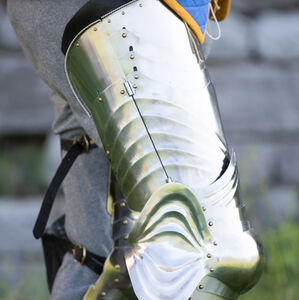 Défense des jambes supérieures articulée XV siècle, cuissards gothiques-05