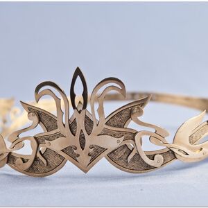 Couronne en laiton multicouche médiéval fantastique exclusive d'ArmStreet
