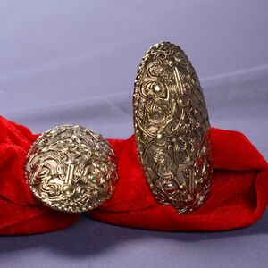 Paire de fermoires faits à la main en bronze coulée pour la robe médiévale ArmStreet
