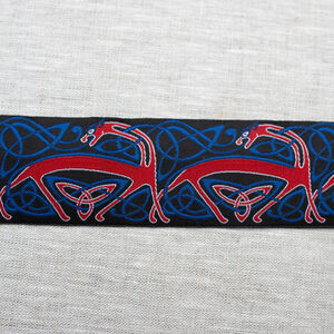 Large passement celtique «Loups» conçu par ArmStreet à vendre au mètre