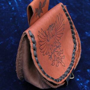 Le sac pochette médiévale en cuir « Oiseau » ArmStreet