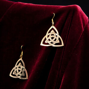 Boucles d'oreilles de style celtique en laiton d'ArmStreet