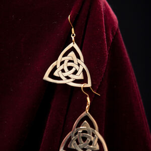 Boucles d'oreilles de style celtique en laiton d'ArmStreet