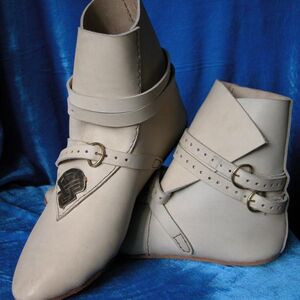Chaussures exclusifs médiévaux en cuir blanc ArmStreet