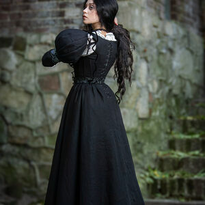 Robe gothique femme « Citrouille au Crépuscule »