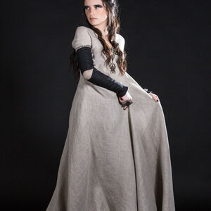 Manchettes gothiques détachables en lin « Toile d'araignée » 