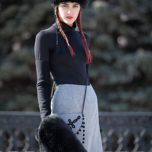 Costume fantastique manchon en fausse fourrure «Reine de Shamakhan»