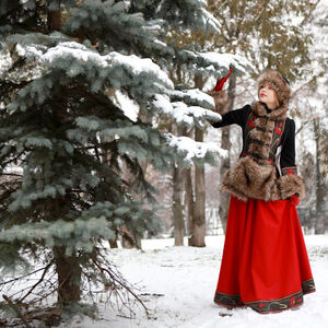 Manteau médiéval court pour femme « Bal Royal »
