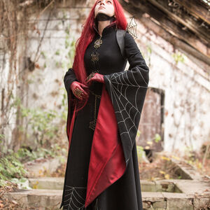 Manteau long gothique femme « Toile d'araignée » 