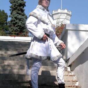 MEDIEVAL VELVET COAT TUNIC GARB - TAPPERT AND HOOD