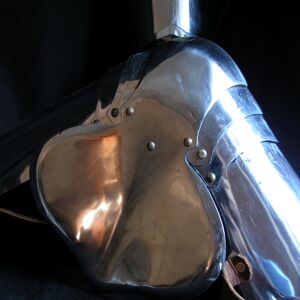 MEDIEVAL WESTERN ARMOR LEGS STAINLESS 