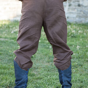 Pantalon médiéval classique en lin-12