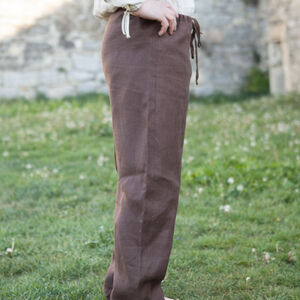 Pantalon médiéval classique en lin-08
