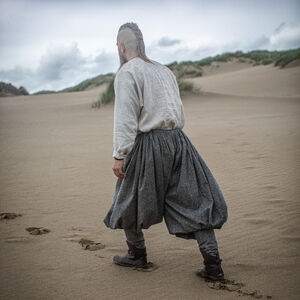 Pantalon Viking ample en laine mérinos et soie de qualité supérieure