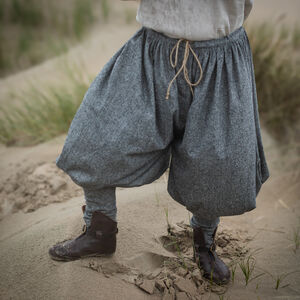Pantalon Viking ample en laine mérinos et soie de qualité supérieure