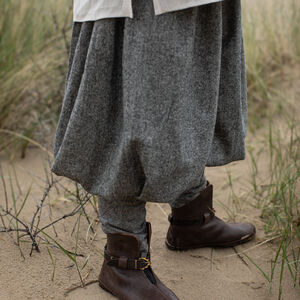 Pantalon Viking ample en laine mérinos et soie de qualité supérieure