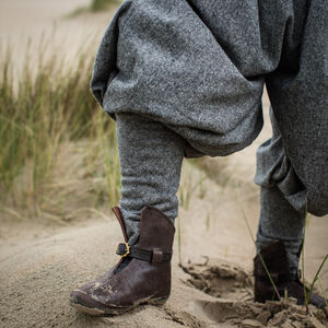 Pantalon Viking ample en laine mérinos et soie de qualité supérieure