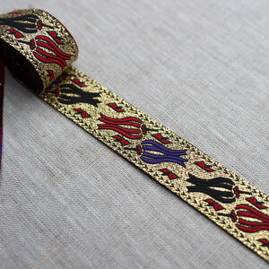 Passement doré «Tulipe» à vendre au mètre