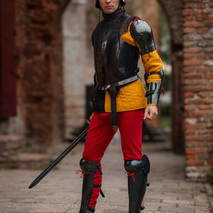 Plastron monobloc fonctionnel léger en acier trempé à ressort "Mercenaire" pour WMA Harnischfechten