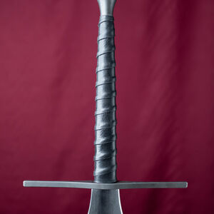 Poignée en plastique Federschwert imitant la finition cuir pour épée HEMA Feder