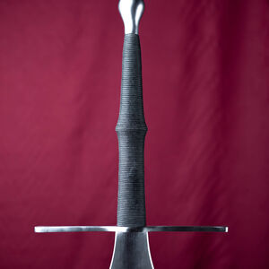 Poignée en plastique Federschwert imitant la finition cuir pour épée HEMA Feder