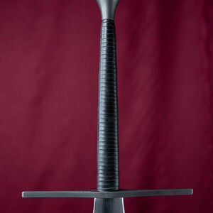 Poignée en plastique Federschwert imitant la finition cuir pour épée HEMA Feder