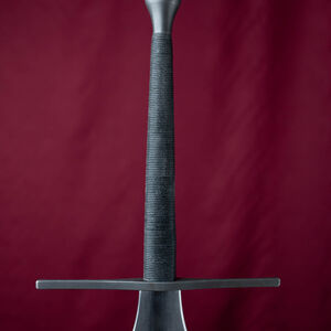 Poignée en plastique Federschwert imitant la finition cuir pour épée HEMA Feder