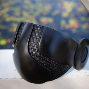 Protection de genoux en plastique texturé renforcé «Futura Noir» pour AMHE (HEMA) WMA