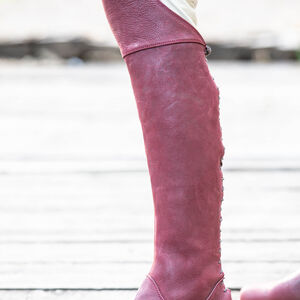 Rabais: Bottes de Femme Hauteur Genoux au Laçage Arrière «Étoile Noire» | Mat bleu | Offre unique