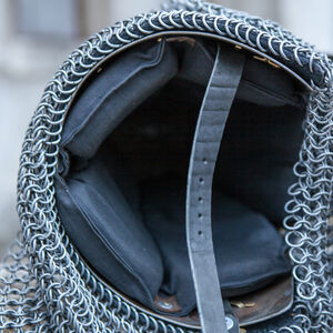 Rabais: Casque bassinet médiéval italien hounskull XIV s. « Garde du Roi » | Taille L/XL