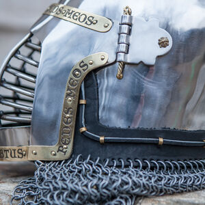 Rabais: Casque bassinet médiéval italien hounskull XIV s. « Garde du Roi » | Taille L/XL