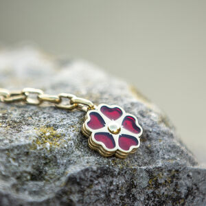 Rabais: Ceinture en cuir et laiton «Rose Allemande» | Taille 63 cm | Cuir noir