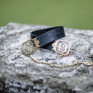 Rabais: Ceinture en Cuir Gaufré « Citadine » avec Lettres | Taille 57 cm