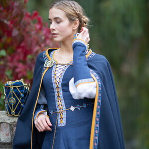 Rabais: Ceinture en Laiton avec Émail pour Femmes «Gardienne des Clés» | Émail rouge rubis