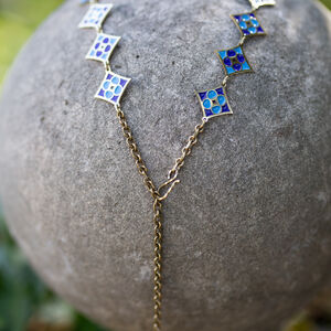 Rabais: Ceinture en Laiton avec Émail pour Femmes «Gardienne des Clés» | Émail rouge rubis