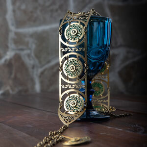 Rabais: Ceinture en Laiton et Email pour Femme «Princesse de l'Automne» | Email rouge rubis